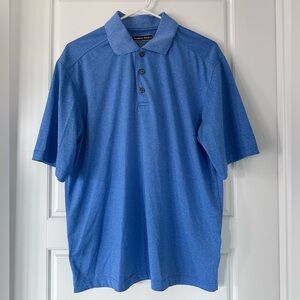 Pebble Beach‎ Men’s Blue Performance Golf Polo Shirt Size Medium